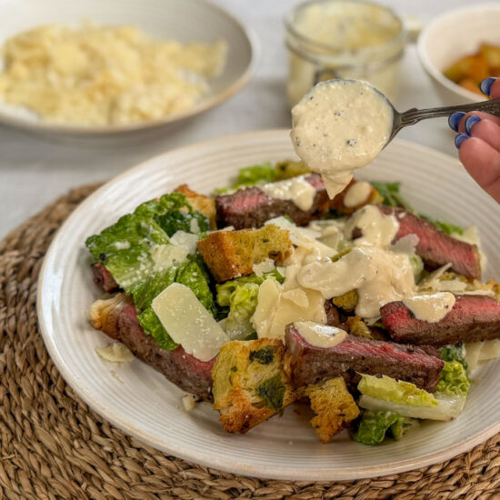 Welsh Beef Steak Caesar Salad - Recipe photo by therarewelshbit