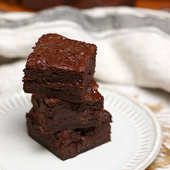 Mocha Fudge Vegan Brownies - Recipe photo by DomesticDreamboat