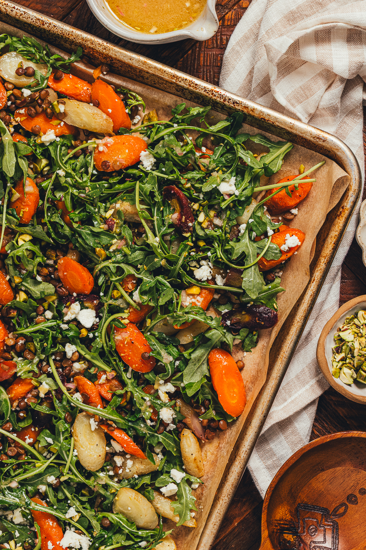 Warm Roasted Carrot & Lentil Salad - Recipe photo by sweetmiscellany
