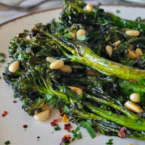 Easy Air Fryer Broccolini - Recipe photo by Hip Hip Gourmet
