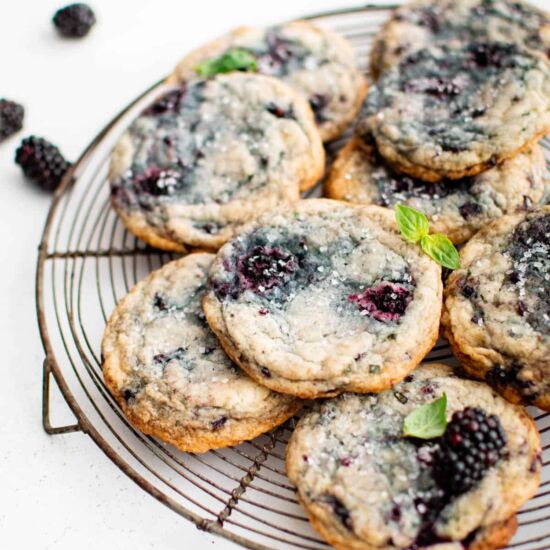 Blackberry Basil Cookies - Recipe photo by TheSaltyMarshmallow