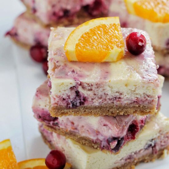 Cranberry Cheesecake Bars - Recipe photo by homebodyeats