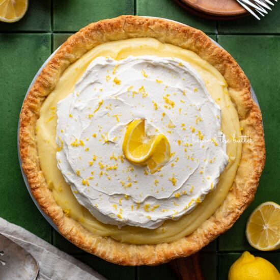 Easy Lemon Cream Pie - Recipe photo by Beyond the Butter