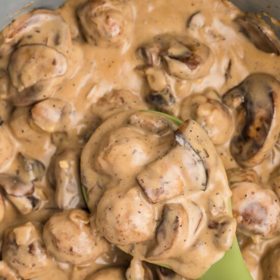 Meatball Stroganoff - Recipe photo by dashfordinner