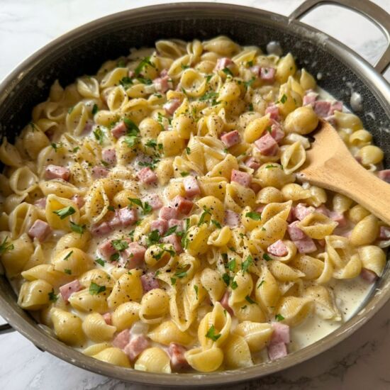 Ham and Pasta - Recipe photo by HangryDad