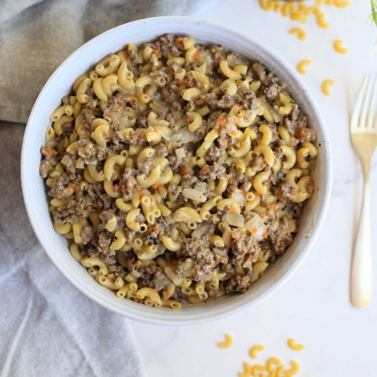 Healthy Hamburber Helper (GF) - Recipe photo by Delightful Mom Food