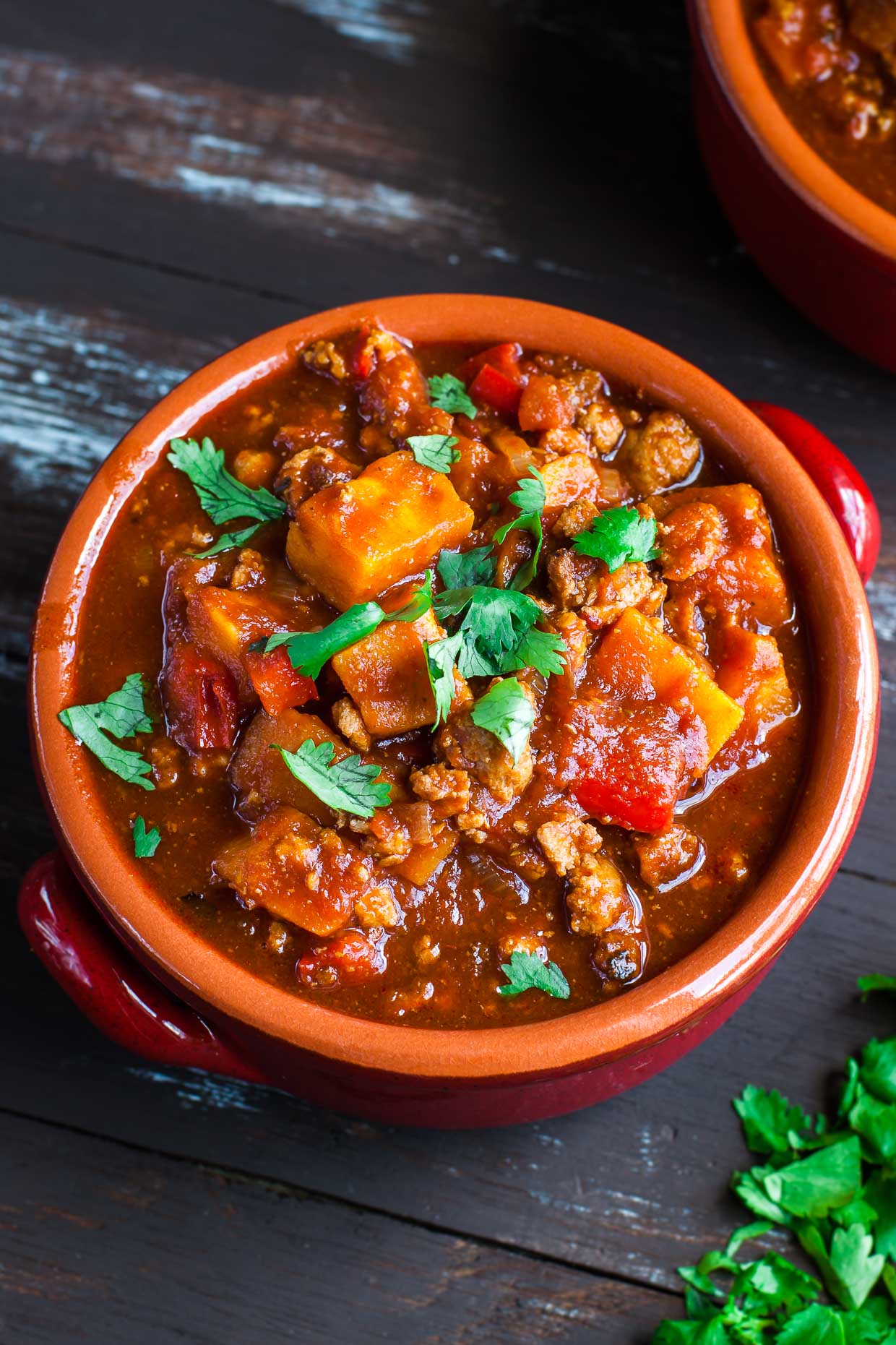 Turkey and Sweet Potato Chili - Recipe photo by peasandcrayons