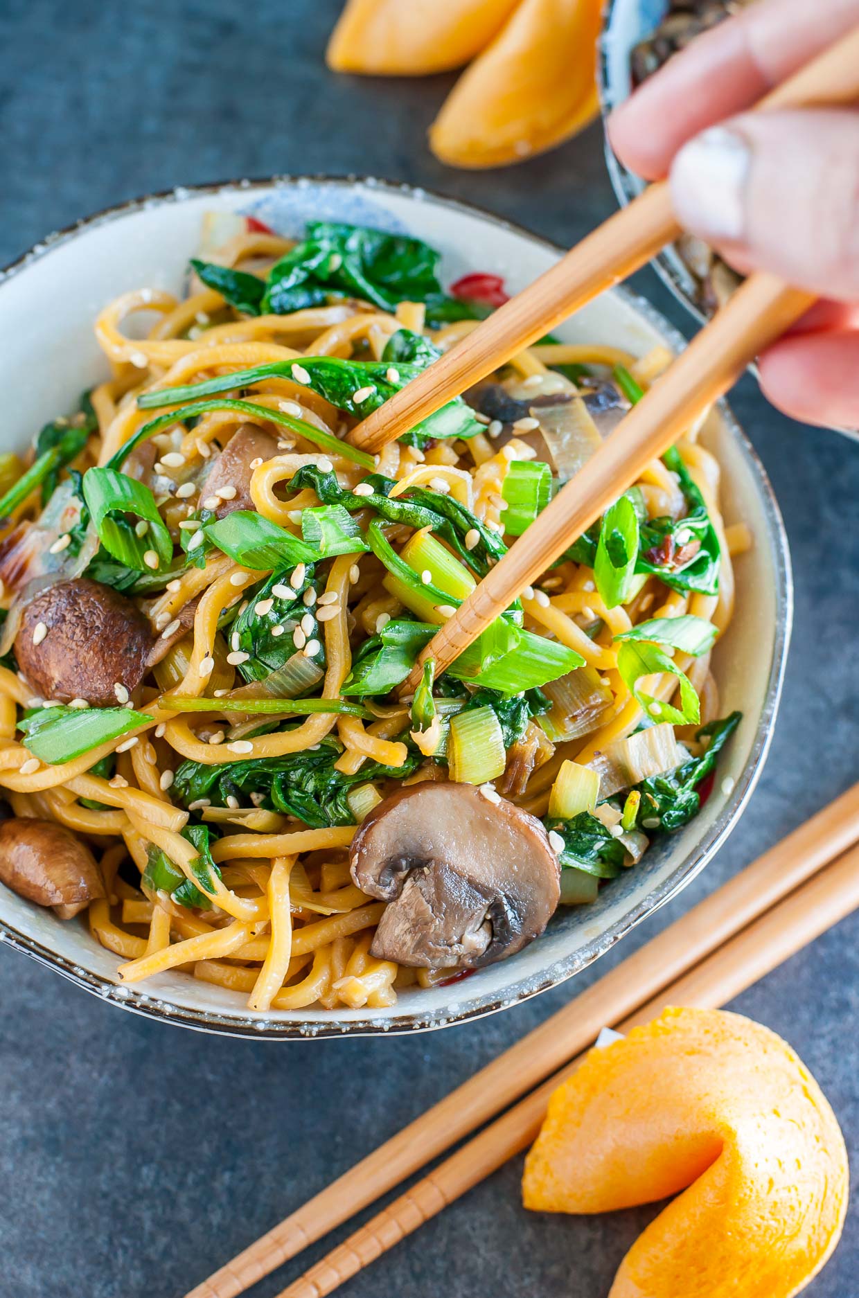 Vegan Noodle Bowls - Recipe photo by peasandcrayons