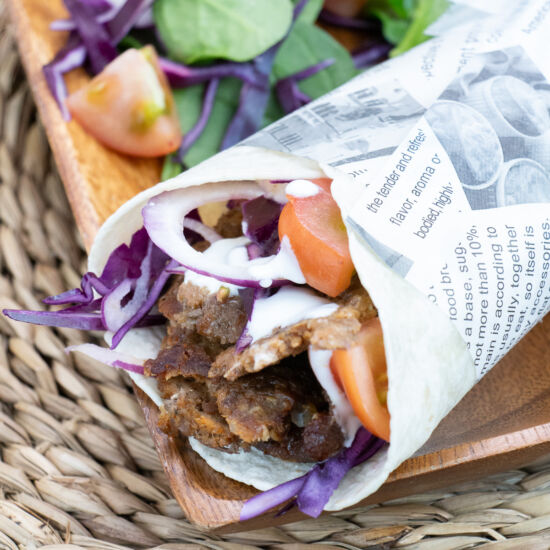 Doner Kebab Wrap in Oven - Recipe photo by Little Nomads Recipes