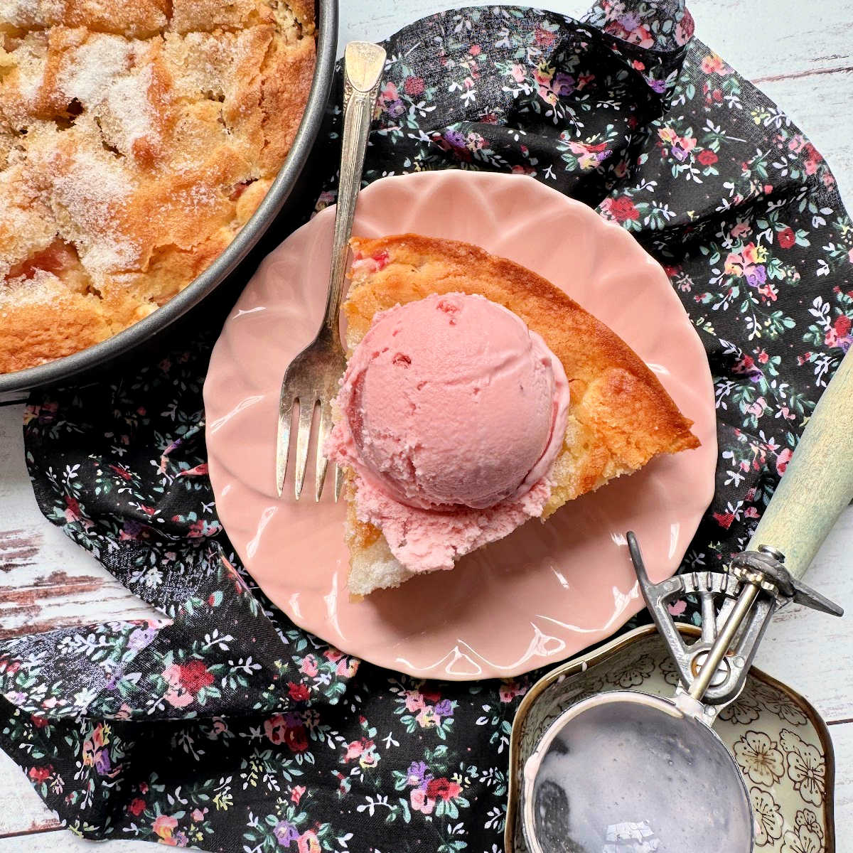 Rhubarb Cake - Recipe photo by Foodtastic Mom