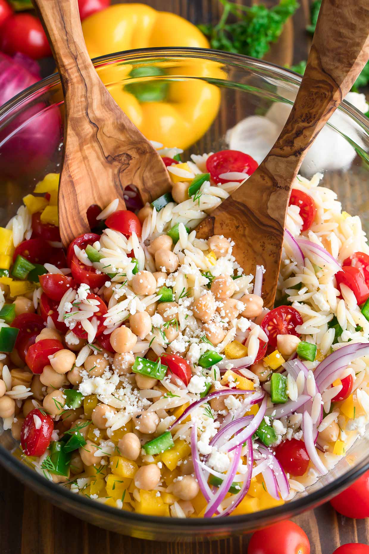 Summer Orzo Salad - Recipe photo by peasandcrayons