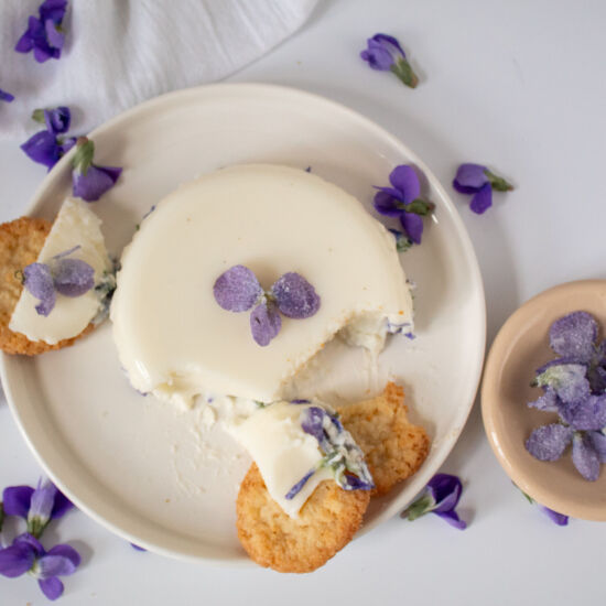 Violet Panna Cotta - Recipe photo by TheSiftedField2