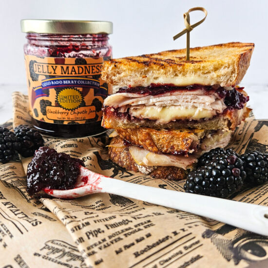 Blackberry Chipotle Turkey Melt - Recipe photo by Peak Thyme