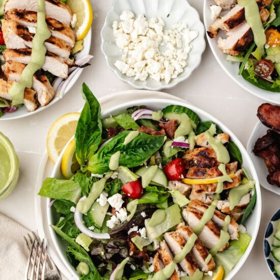 Mediterranean BLT Salad - Recipe photo by mealstreetkitchen
