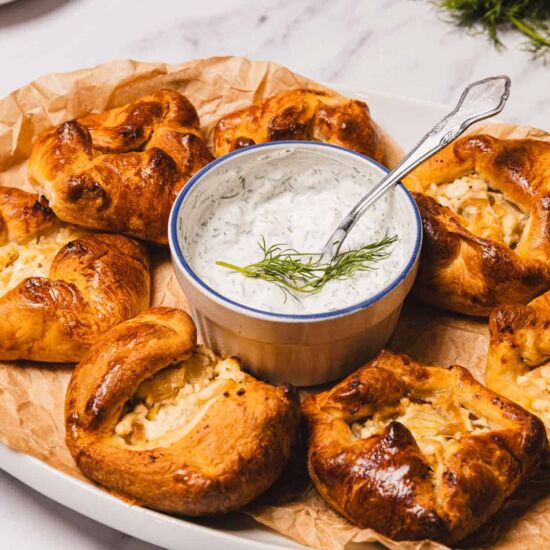 Cheese and Onion Knishes - Recipe photo by ImmigrantsTable