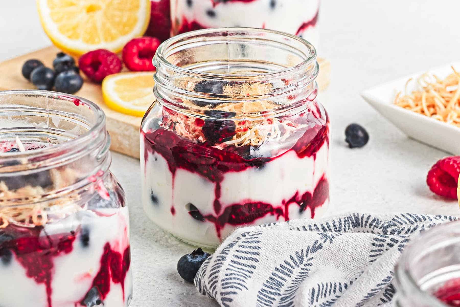 Lemon Berry Coconut Pudding - Recipe photo by ImmigrantsTable