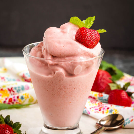 Boozy Strawberry Dole Whip - Recipe photo by CallMePMc
