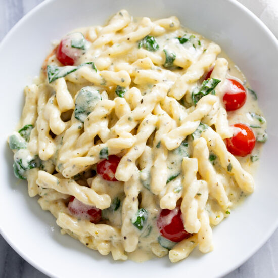 Boursin Pasta - Recipe photo by TheCozyCook