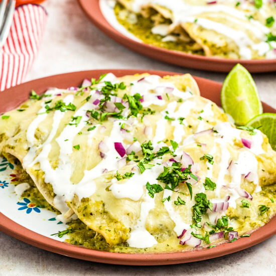 Traditional Enchiladas Verdes - Recipe photo by Flavor Mosaic