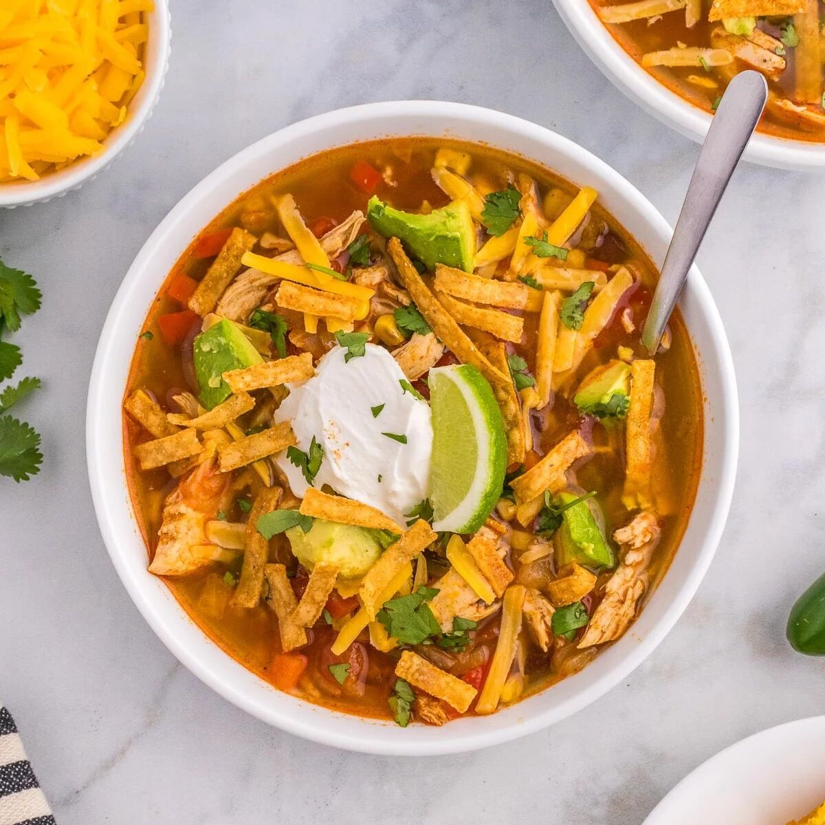 Chicken Tortilla Soup - Recipe photo by OnMyKidsPlate