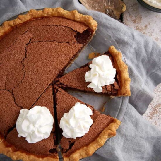 Old-Fashioned Chocolate Chess Pie - Recipe photo by Barbara Curry