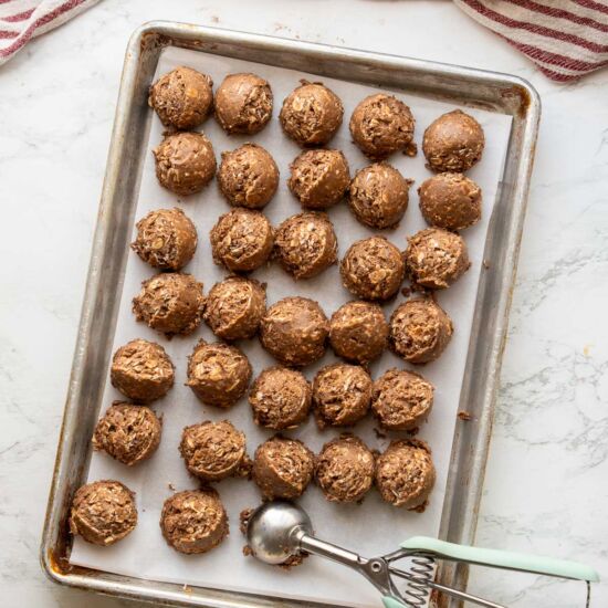 Chocolate Crunch Protein Balls - Recipe photo by eatdessertsnack