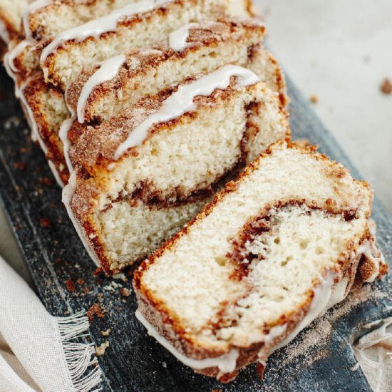 Cinnamon Roll Quick Bread - Recipe photo by The Cookin Chicks