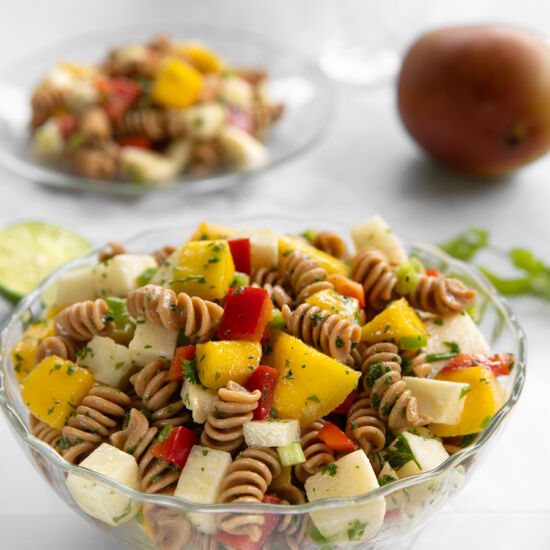 Sunset Mango Pasta Salad - Recipe photo by BitterSweet