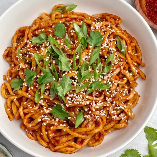 Chili Oil Noodles - Recipe photo by serenetrail