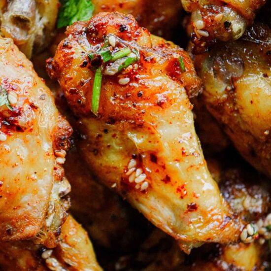Gochugaru Chicken Wings - Recipe photo by LivingtheGourmet