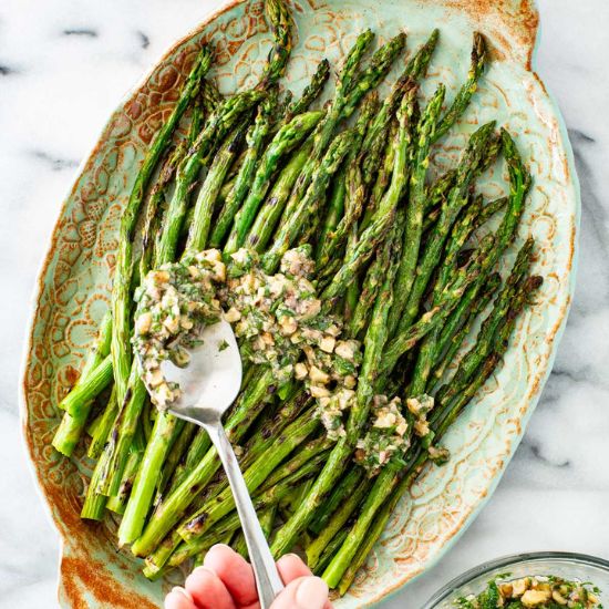 Italian Grilled Asparagus - Recipe photo by ColeyCooks