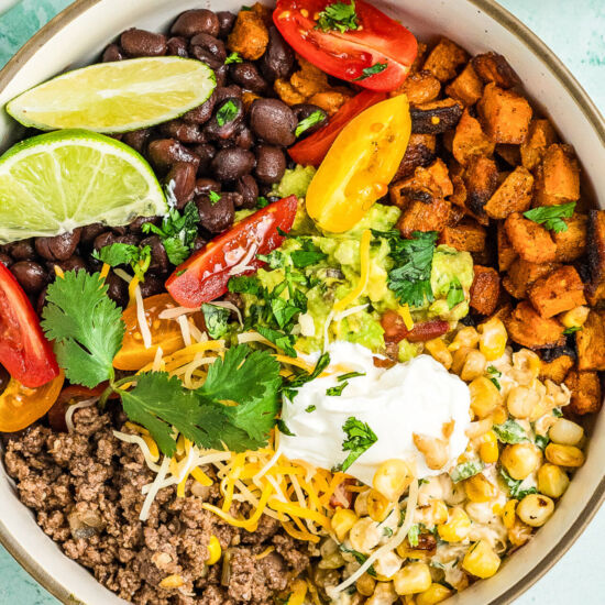 Ground Beef Sweet Potato Bowl - Recipe photo by Flavor Mosaic