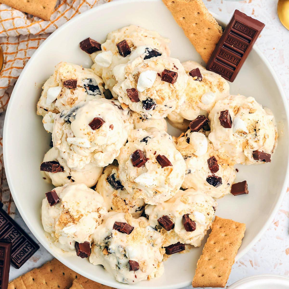 Homemade No Churn S'Mores Ice Cream - Recipe photo by HeavenlyHomeCooking