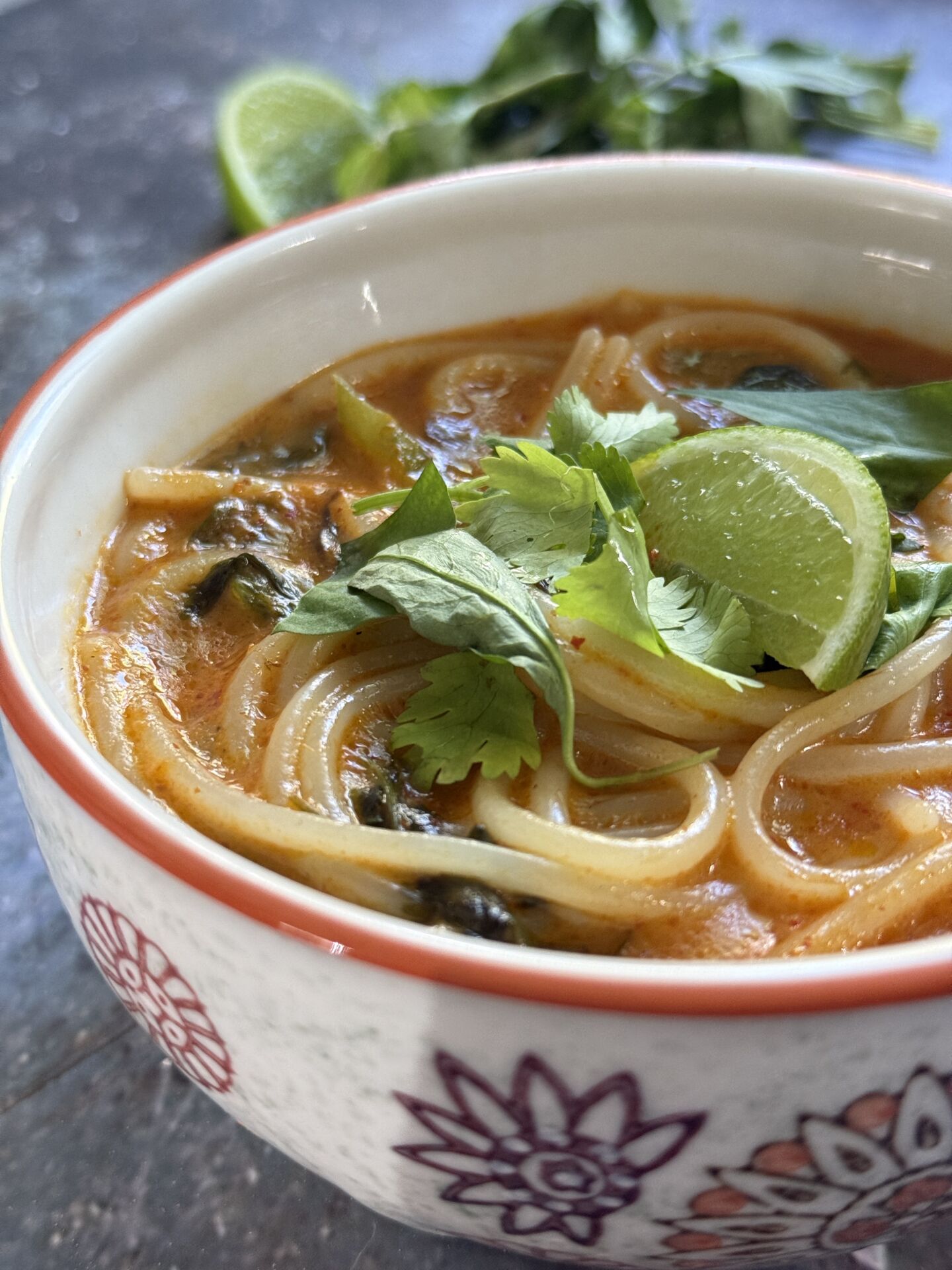 Red Curry Noodles - Recipe photo by village cook