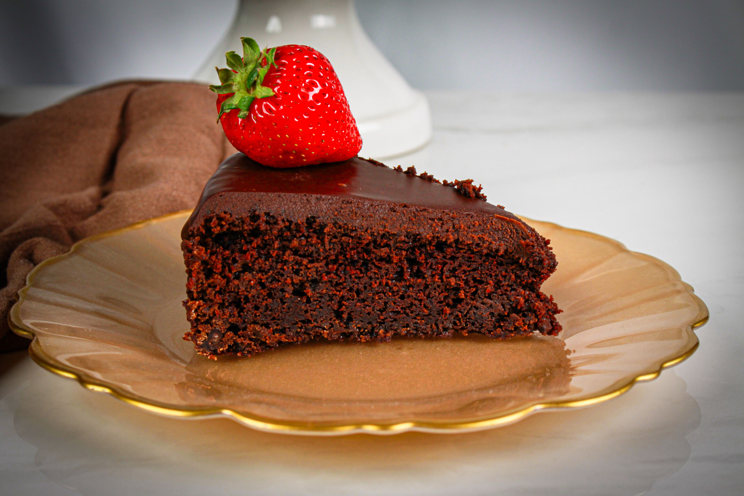 Luxurious Chocolate Olive Oil Cake - Recipe photo by WhiteMapleLane
