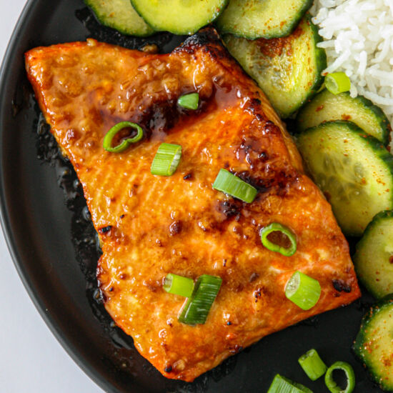 Miso Butter Salmon - Recipe photo by the food blog