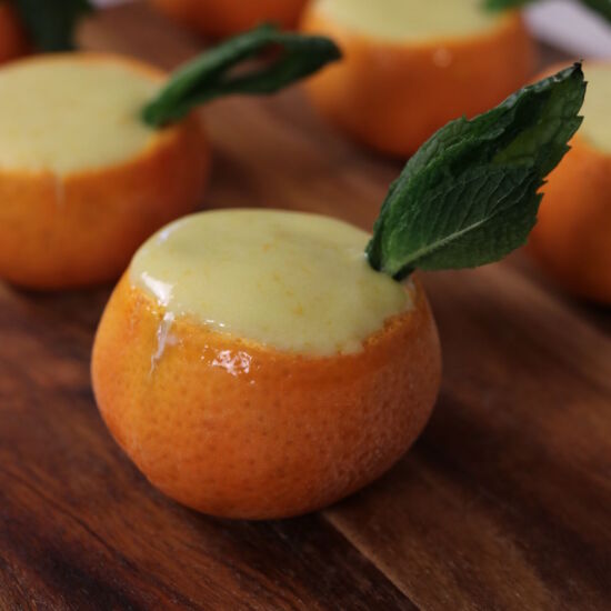 Chocolate Tangerine Possets - Recipe photo by Tastycue