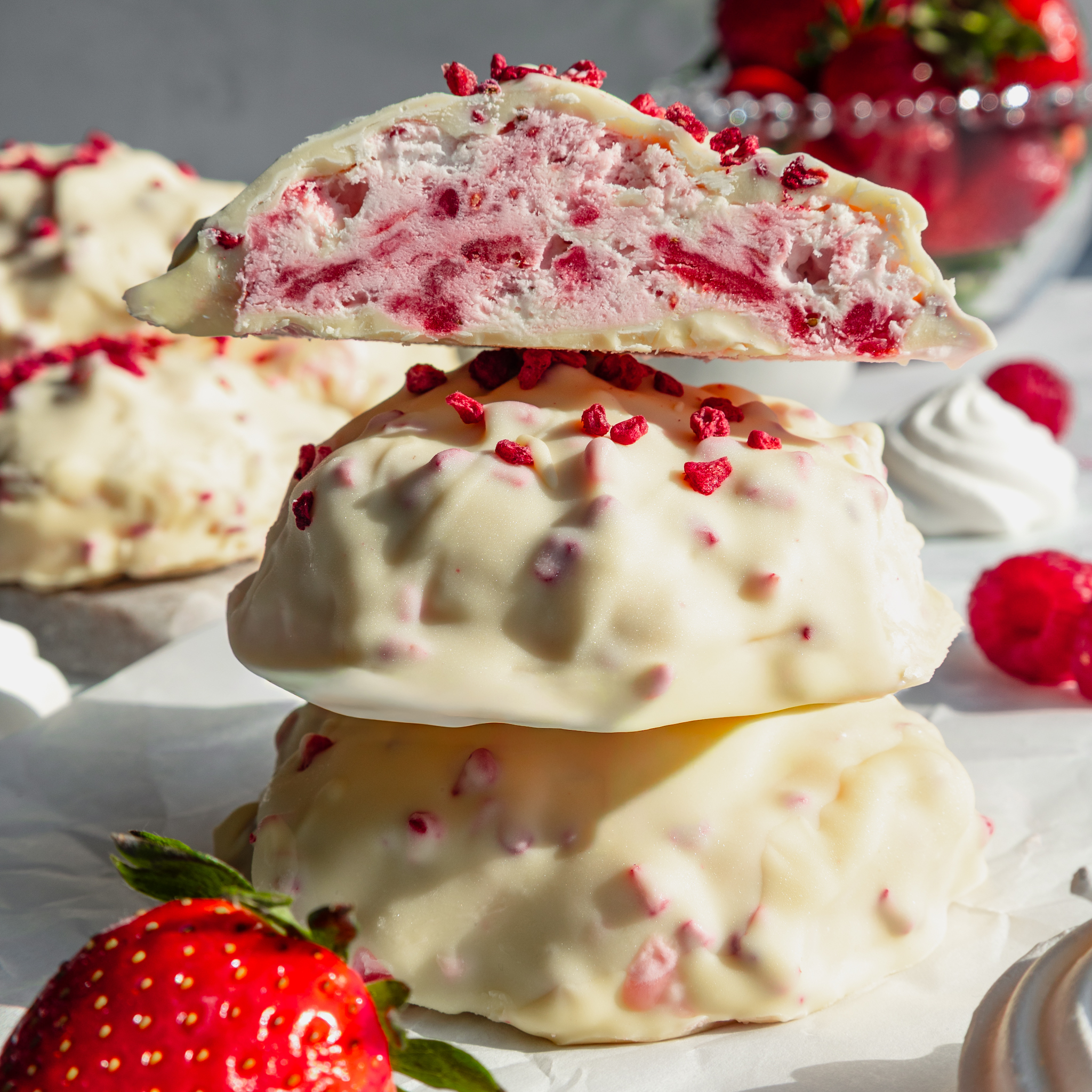 Eton Mess Ice Cream Clusters - Recipe photo by Together to Eat
