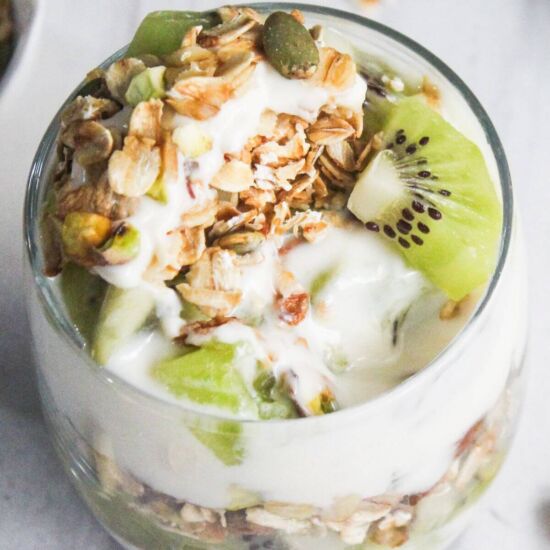 Kiwi Pistachio Parfait - Recipe photo by littlebitrecipes