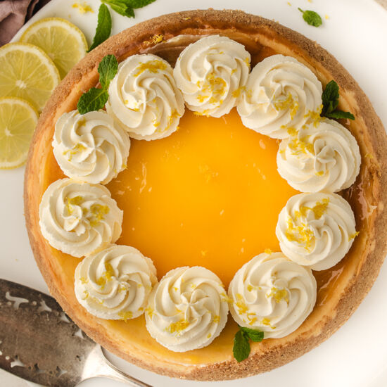 Lemon Curd Cheesecake - Recipe photo by stateofdinner