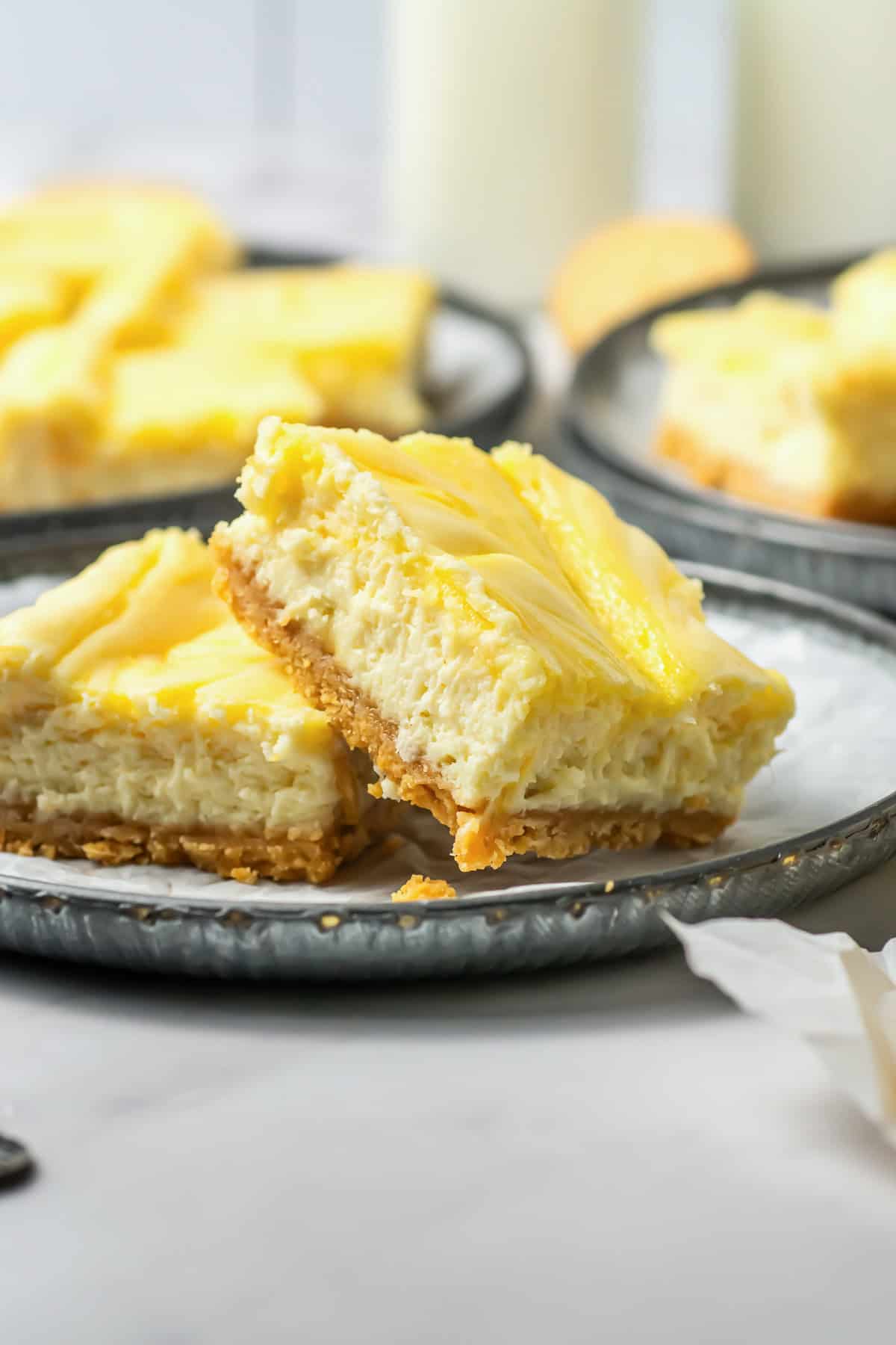 Lemon Cheesecake Bars with Curd - Recipe photo by ImmigrantsTable