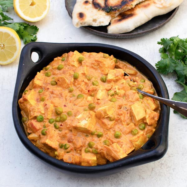Matar Paneer with Tofu - Recipe photo by theflexitarian
