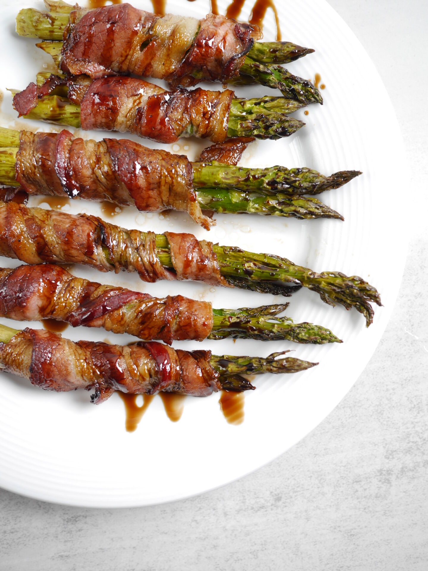 Bacon Wrapped Balsamic Asparagus - Recipe photo by This Mom Cooks
