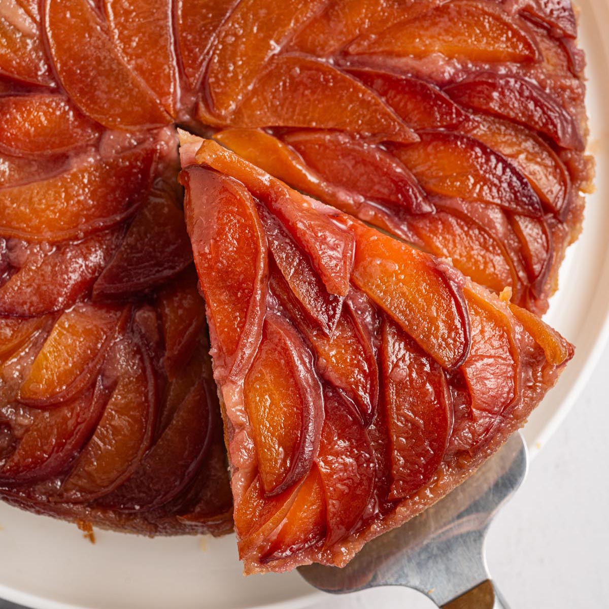 Peach Upside Down Cake - Recipe photo by HeavenlyHomeCooking