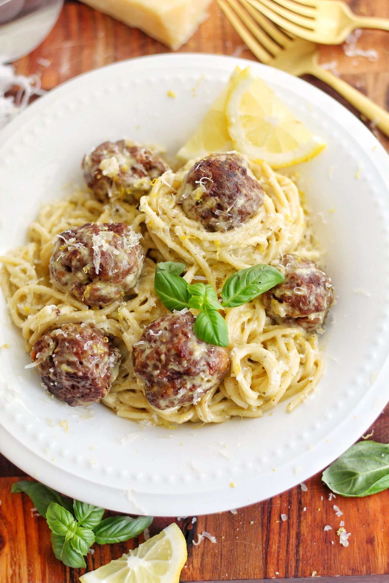 Pesto Meatball Pasta - Recipe photo by Ereese