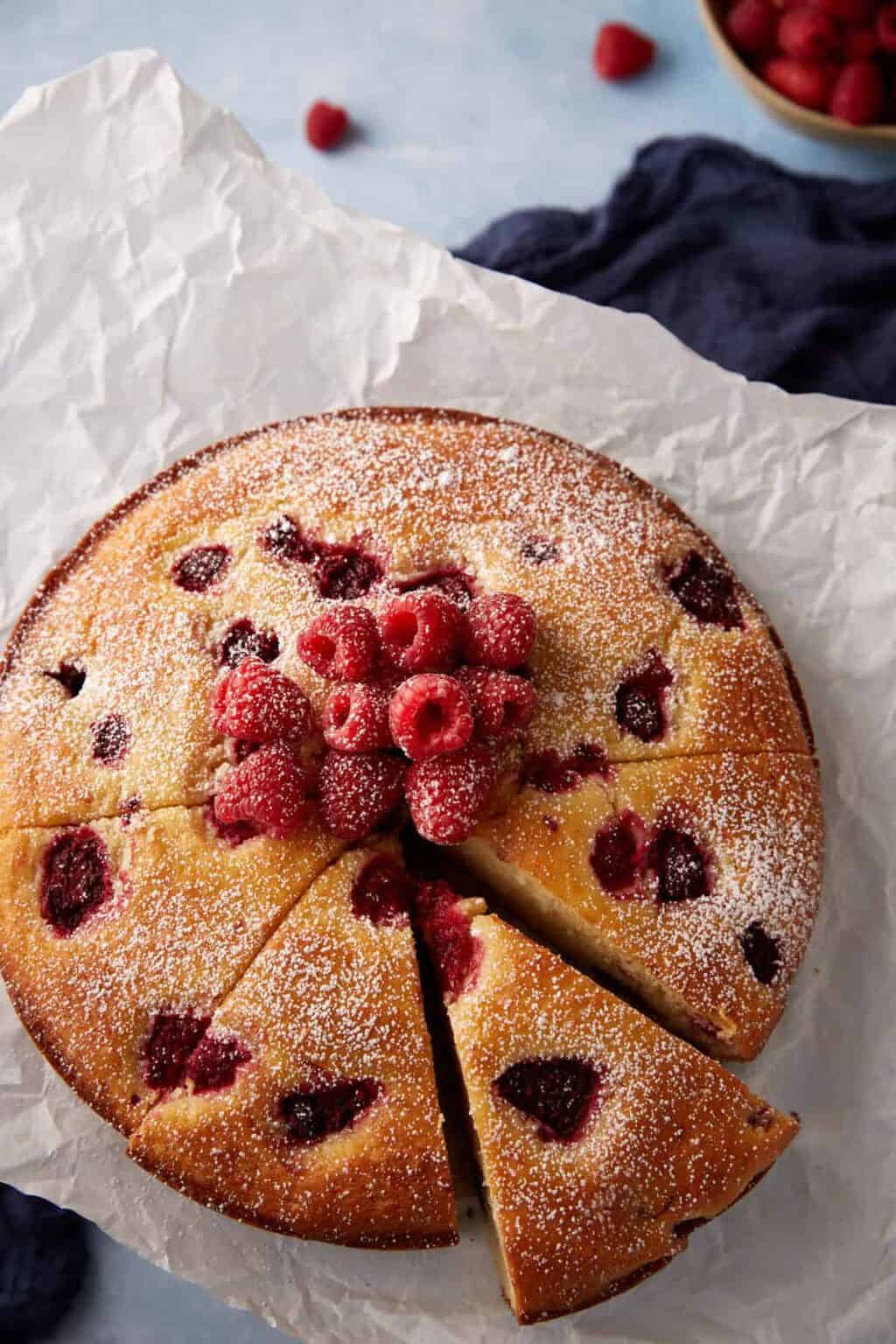 Raspberry Ricotta Cake - Recipe photo by Barbara Curry