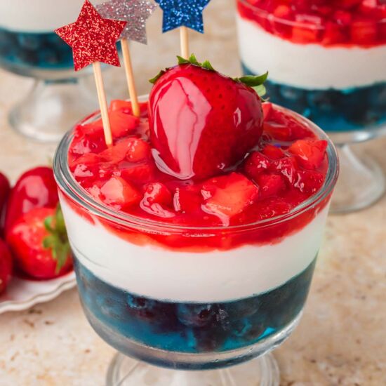 Red White and Blue Dessert Cups - Recipe photo by Tessies Table