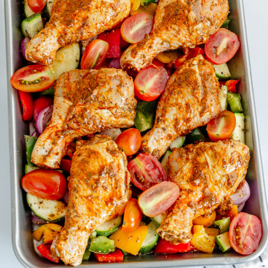 Easy Sheet Pan Chicken Bake - Recipe photo by Priyanka DK