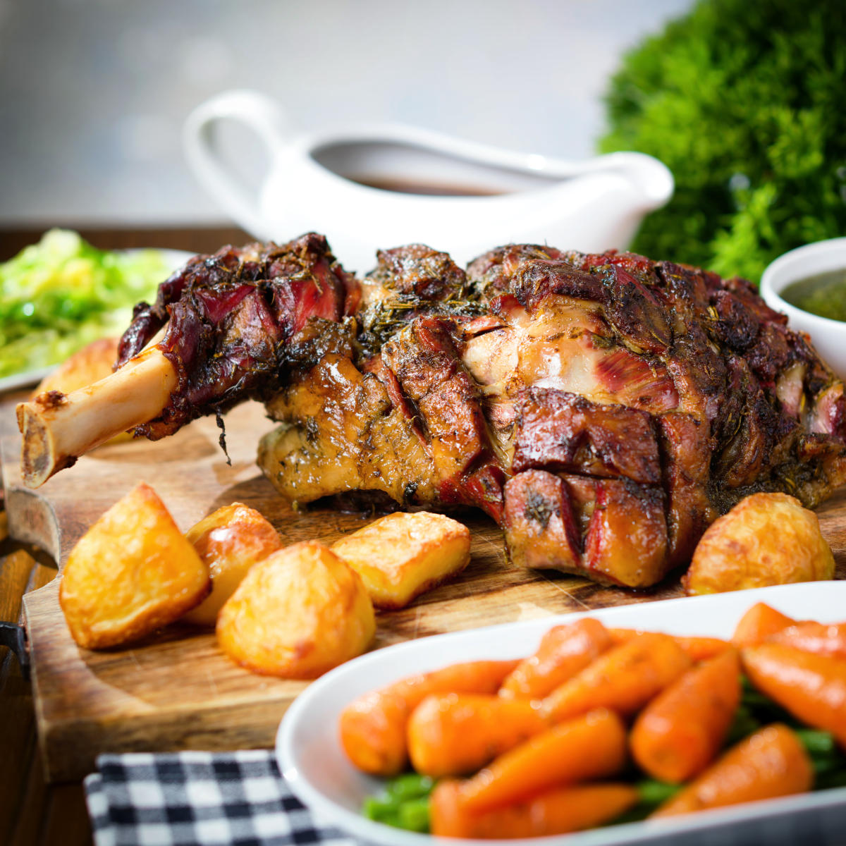 Slow Roasted Lamb Shoulder with Red - Recipe photo by Brian Jones