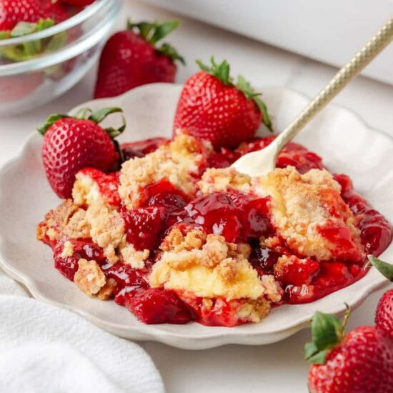 Strawberry Cheesecake Dump Cake - Recipe photo by I Heart Naptime